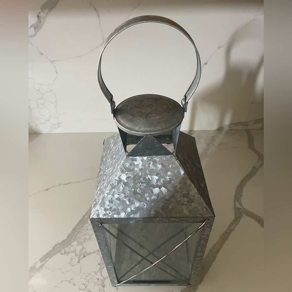 Farmhouse Metallic Lantern Home Accent - Picture 3 of 9